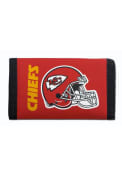 Kansas City Chiefs Nylon Trifold Wallet - Red