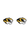 Missouri Tigers Womens Logo Post Earrings - Black