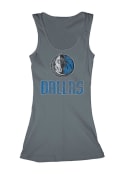 Dallas Mavericks Womens Rib Tank Top - Grey