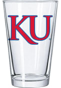 Kansas Jayhawks 16oz Letters Logo Pint Glass