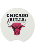 Chicago Bulls 2 Pack Car Coaster - White