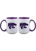 K-State Wildcats 15oz Inner Color White Mug
