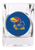 Kansas Jayhawks 2oz Square Emblem Shot Glass