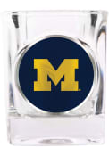 Michigan Wolverines 2oz Square Emblem Shot Glass