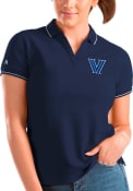 Villanova Wildcats Womens Antigua Affluent Polo Shirt - Navy Blue