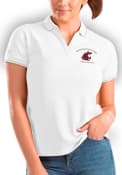 Washington State Cougars Womens Antigua Affluent Polo Shirt - White