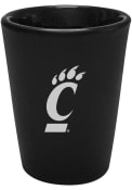 Black Cincinnati Bearcats 2oz Black Etched Ceramic Shot Glass