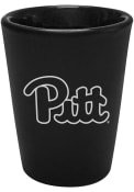 Pitt Panthers 2oz Black Etched Ceramic Shot Glass