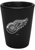 Detroit Red Wings 2oz Black Etched Ceramic Shot Glass