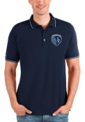 Sporting Kansas City Antigua Affluent Polo Shirt - Navy Blue