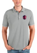 St Louis City SC Antigua Affluent Polo Shirt - Grey