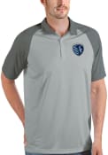 Sporting Kansas City Antigua Nova Polo Shirt - Silver