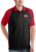 Cincinnati Reds Antigua Nova Polo Shirt - Black
