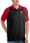 Minnesota Twins Antigua Nova Polo Shirt - Black