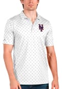 New York Mets Antigua Spark Polo Shirt - White