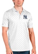 New York Yankees Antigua Spark Polo Shirt - White