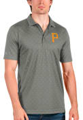 Pittsburgh Pirates Antigua Spark Polo Shirt - Grey
