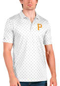 Pittsburgh Pirates Antigua Spark Polo Shirt - White