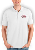 Cincinnati Reds Antigua Affluent Polo Shirt - White