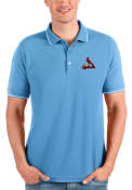 St Louis Cardinals Antigua Affluent Polo Shirt - Blue