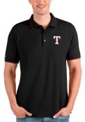 Texas Rangers Antigua Affluent Polo Shirt - Black