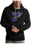 St Louis Blues Antigua Victory Hooded Sweatshirt - Black