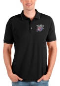 Oklahoma City Thunder Antigua Affluent Polo Shirt - Black