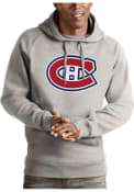 Montreal Canadiens Antigua Victory Hooded Sweatshirt - Grey