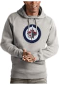 Winnipeg Jets Antigua Victory Hooded Sweatshirt - Grey