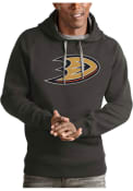 Anaheim Ducks Antigua Victory Hooded Sweatshirt - Charcoal