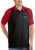 Miami Heat Antigua Nova Polo Shirt - Black