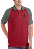 Miami Heat Antigua Nova Polo Shirt - Red