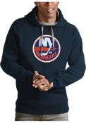 New York Islanders Antigua Victory Hooded Sweatshirt - Navy Blue