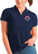 Washington Wizards Womens Antigua Affluent Polo Shirt - Navy Blue