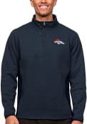 Denver Broncos Antigua Course Pullover Jackets - Navy Blue