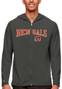 Cincinnati Bengals Antigua Legacy Full Zip Jacket - Grey