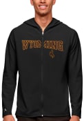 Wyoming Cowboys Antigua Legacy Full Zip Jacket - Black