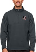 Florida State Seminoles Antigua Course Pullover Jackets - Charcoal