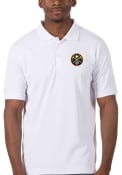 Denver Nuggets Antigua Legacy Pique Polo Shirt - White