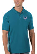 Charlotte Hornets Antigua Legacy Pique Polo Shirt - Blue