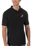Portland Trail Blazers Antigua Legacy Pique Polo Shirt - Black