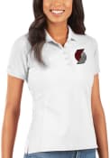 Portland Trail Blazers Womens Antigua Legacy Pique Polo Shirt - White