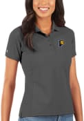 Indiana Pacers Womens Antigua Legacy Pique Polo Shirt - Grey