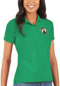 Boston Celtics Womens Antigua Legacy Pique Polo Shirt - Green