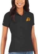 Phoenix Suns Womens Antigua Legacy Pique Polo Shirt - Black