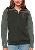 Washington State Cougars Womens Antigua Protect Full Zip Jacket - Grey