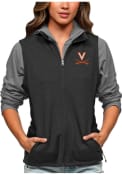 Virginia Cavaliers Womens Antigua Course Vest - Black