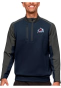 Colorado Avalanche Antigua Team Pullover Jackets - Navy Blue