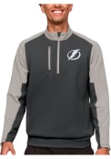 Tampa Bay Lightning Antigua Team Pullover Jackets - Grey