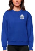 Toronto Maple Leafs Womens Antigua Victory Crew Sweatshirt - Blue